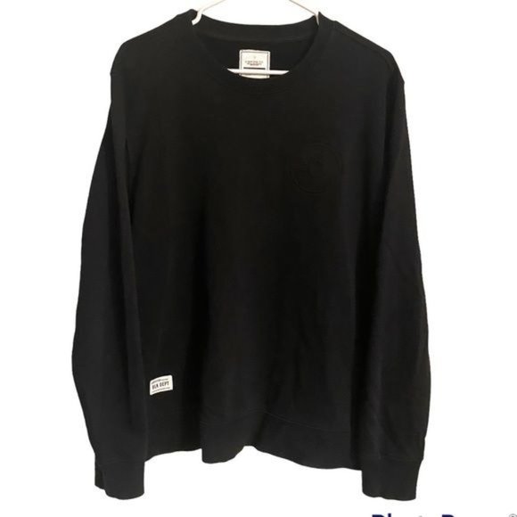 Chocoolate Blk Dpt Black Side Zip‎ Long Sleeve Crewneck Men’s Medium - Picture 1 of 6